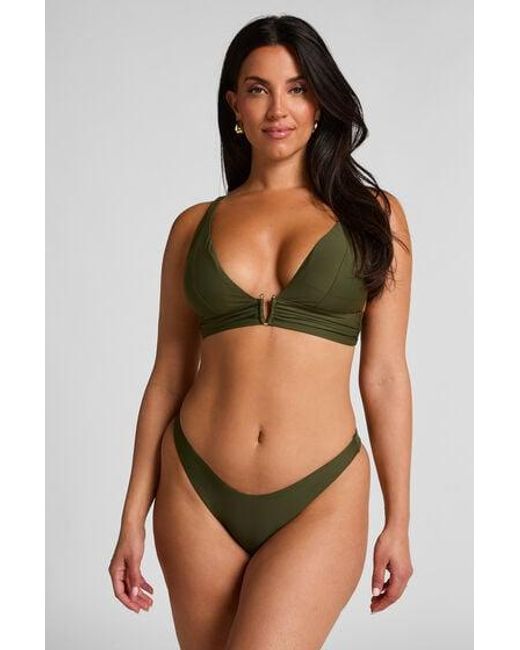 Hunkemöller Green Luna High-Leg Bikini Bottoms