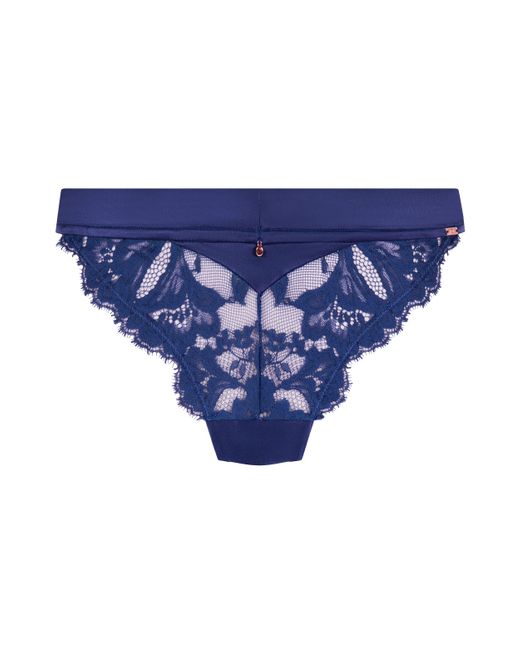 Hunkemöller Hoog Uitgesneden String Grace in het Blue