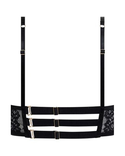 Hunkemöller Black Nisha Non-Padded Underwired Longline Bra