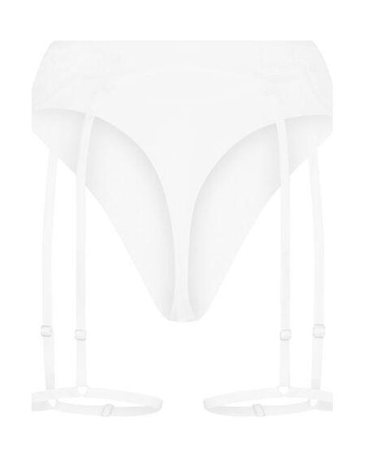Hunkemöller White Withney Suspender Thong