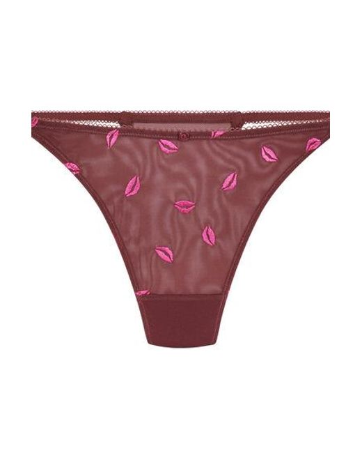 Hunkemöller Brown Frida Highleg Thong