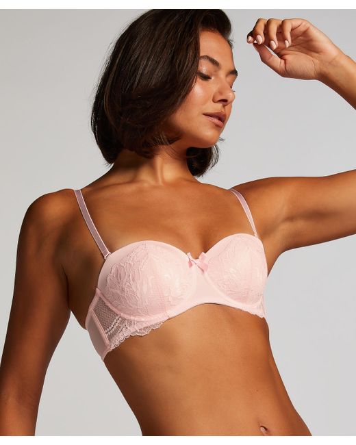 Hunkemöller Voorgevormde Strapless Beugel-bh Kimberley in het Brown