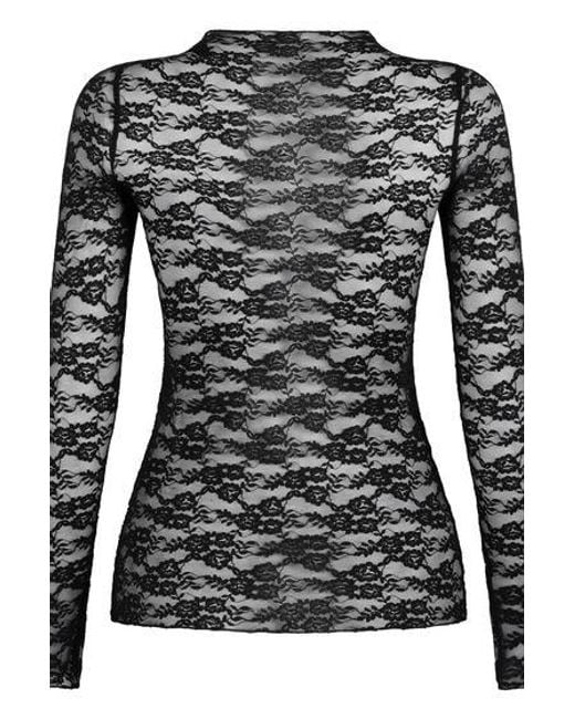 Hunkemöller Black Top Allover Lace