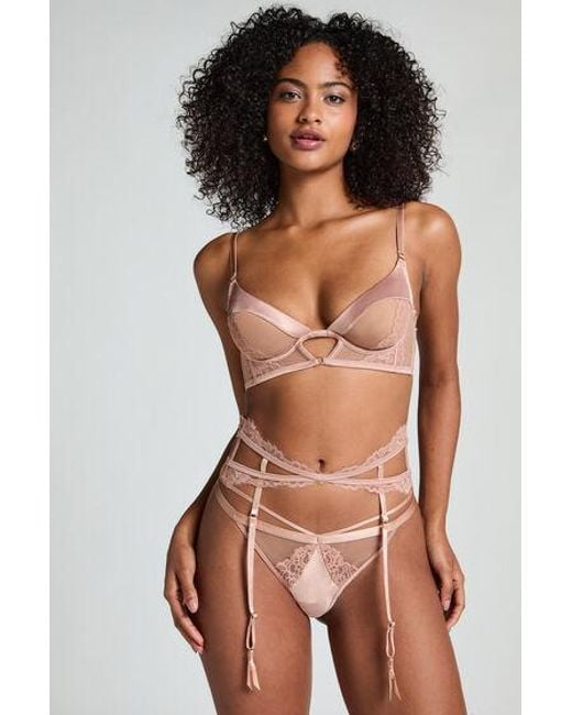 Hunkemöller Jarretel Nisha in het Natural