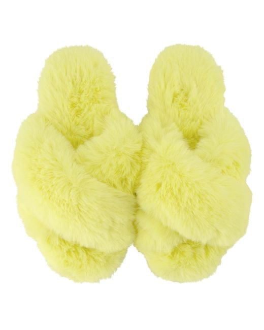 Hunkemöller Natural Fake Fur Slippers