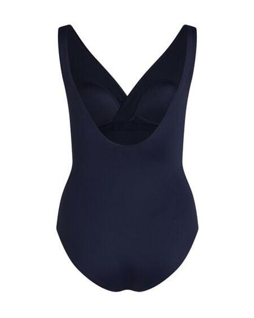 Hunkemöller Blue Shaping Shell Mesh Swimsuit