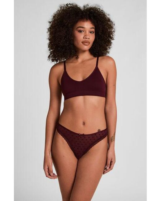 Hunkemöller String Phoebe in het Brown