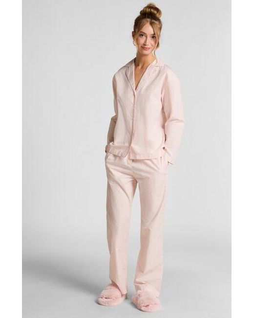 Hunkemöller Pyjamabroek Katoen Poplin in het Multicolor