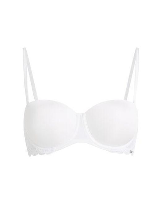 Hunkemöller White Angie Padded Underwired Strapless Bra