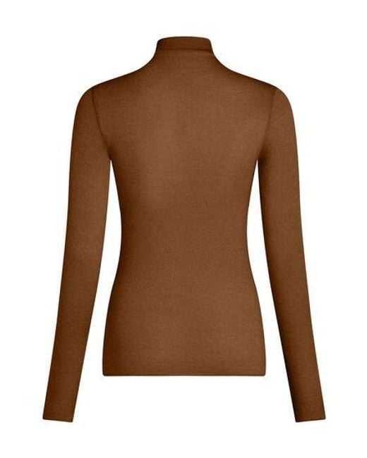 Hunkemöller Brown Super Soft Turtleneck Shirt With Cashmere