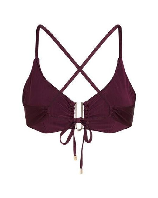 Hunkemöller Purple Costa Bikini Crop Top
