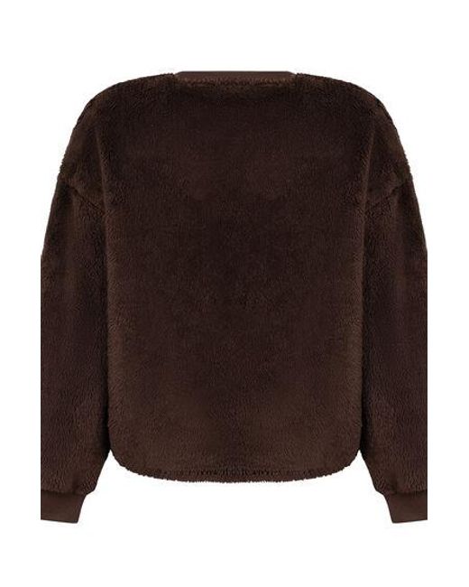 Hunkemöller Brown Longsleeved Top Fluffy Fleece