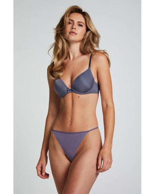 Hunkemöller Blue Seamless Thong