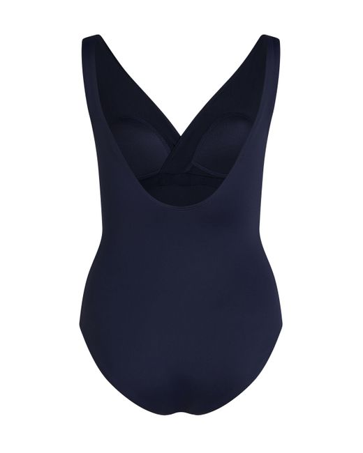 Hunkemöller Badpak Shaping Shell Mesh in het Blue