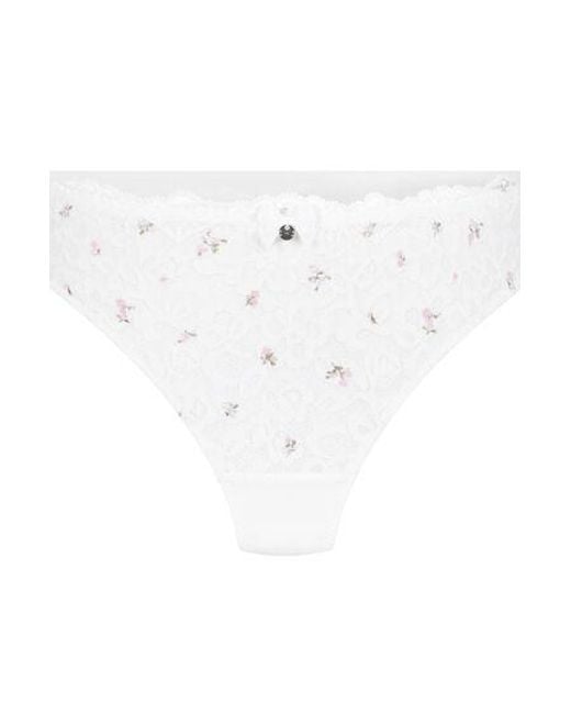 Hunkemöller String Marine in het White