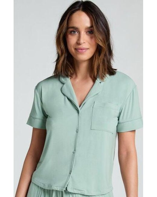 Hunkemöller Jacket Jersey Essential in het Green