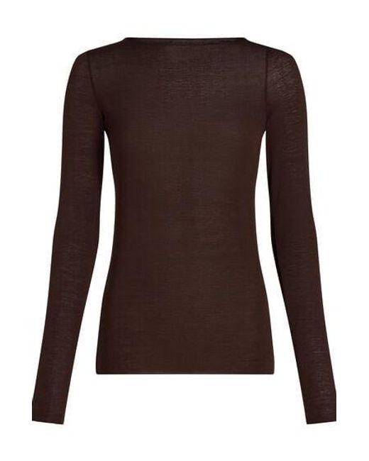 Hunkemöller Brown Super Soft Boatneck Shirt With Cashmere