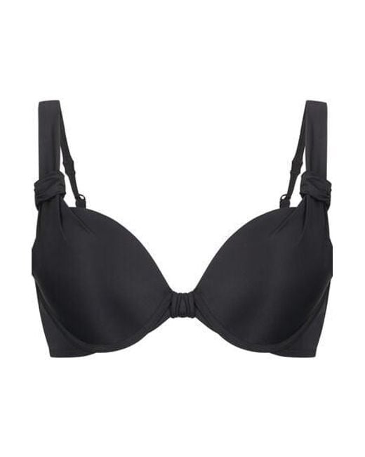 Hunkemöller Black Padded Underwired Bikini Top Luxe Cup E