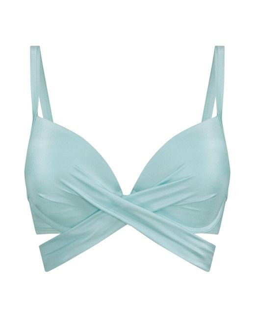 Top de bikini push-up con aros y relleno Sydney Hunkemöller de color Blue