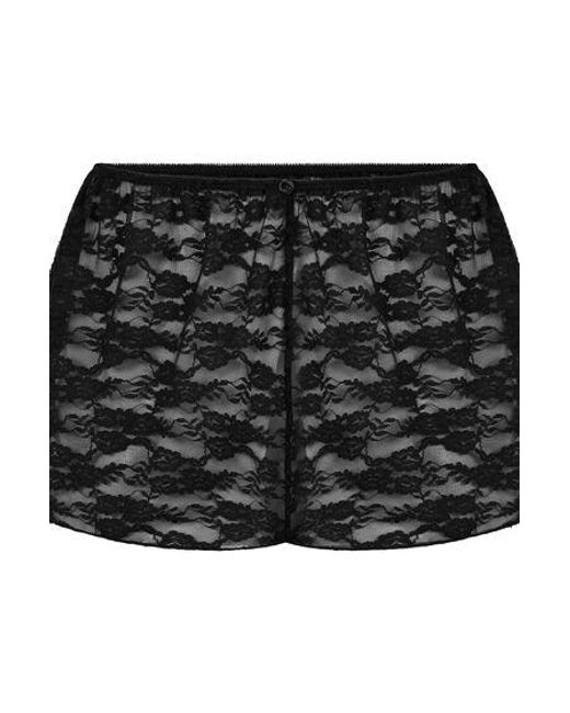 Hunkemöller Black Short Allover Lace