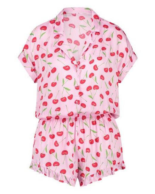 Hunkemöller Red Teddy Cherry Onesie
