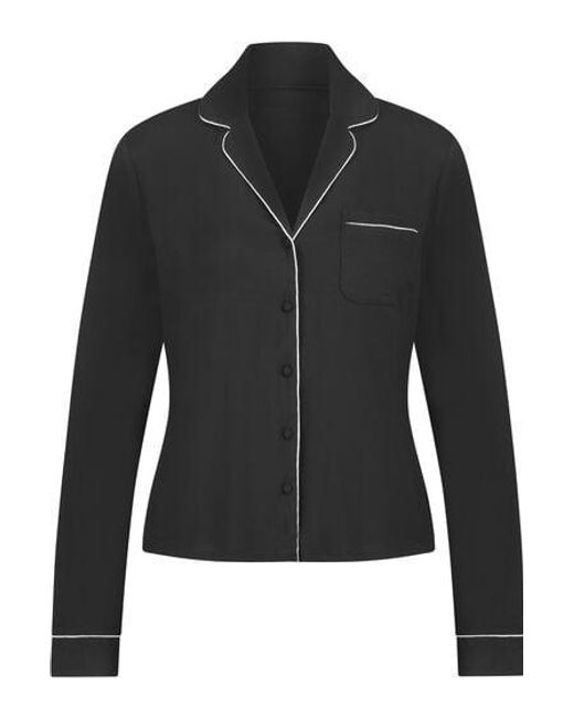 Hunkemöller Black Essential Jersey Long-Sleeved Jacket