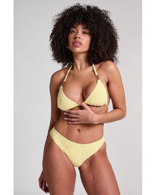 Hunkemöller Yellow Crochet Bikini Bottoms