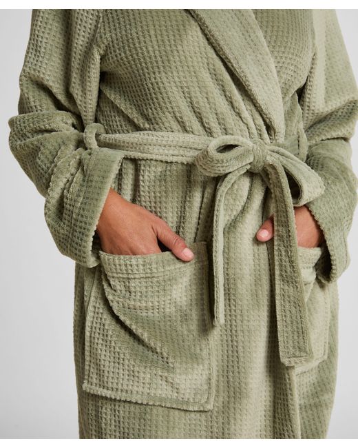 Hunkemöller Green Fleece-Bademantel