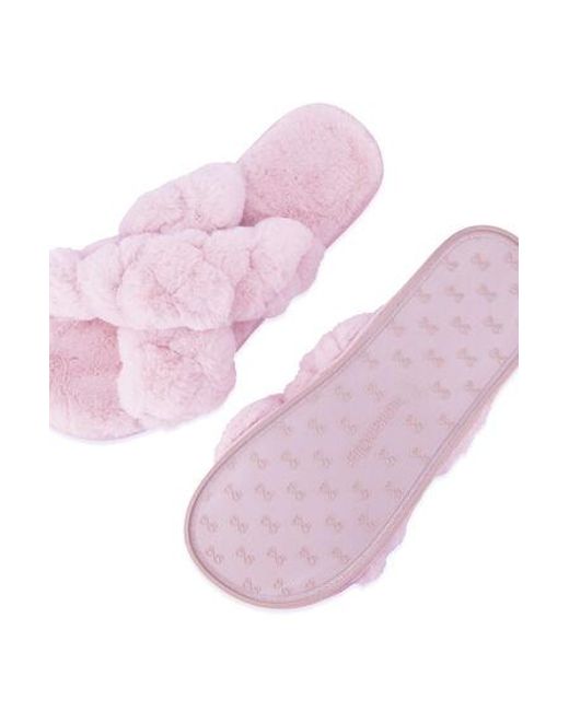 Hunkemöller Pink Fake Fur Sliders