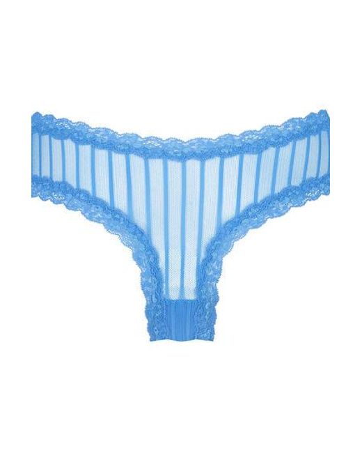 Hunkemöller Blue V-Shape Mesh Brazilian