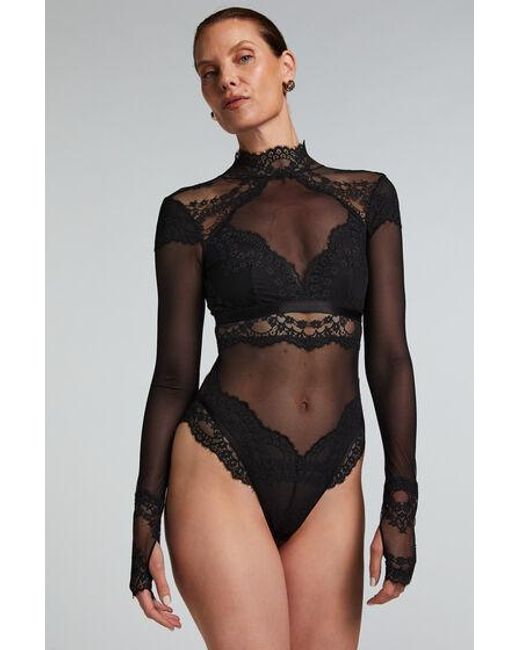 Hunkemöller Black Daisy Body