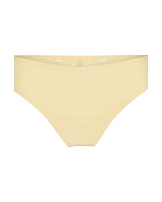 Hunkemöller Yellow Lace Back Invisible Thong