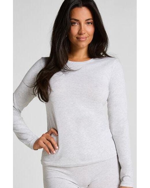 Hunkemöller Gray Longsleeved Shirt From Soft Cotton
