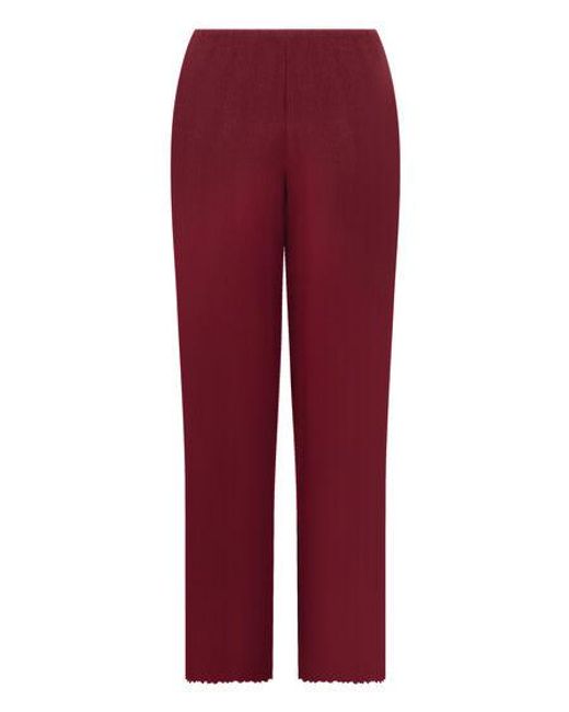 Hunkemöller Red Pyjama Pant Loose Pointelle