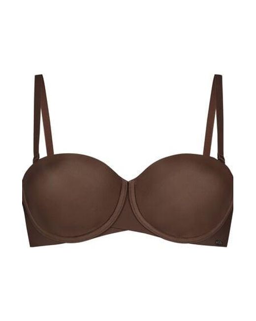 Hunkemöller Brown Jane Padded Underwired Strapless Bra