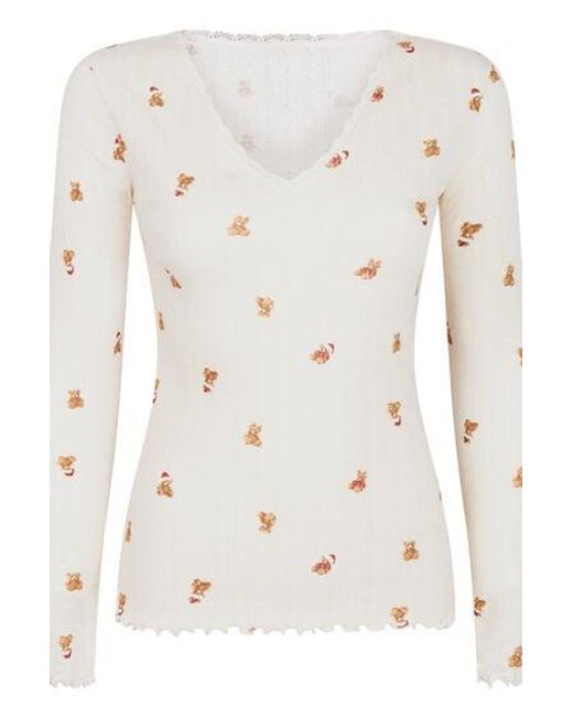 Hunkemöller Natural Pointelle Pyjama Top