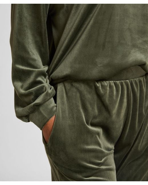 Hunkemöller Green Pyjamahose aus Samt
