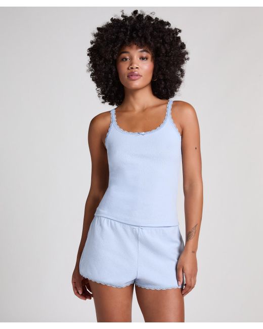Hunkemöller White Pointelle-Shorts