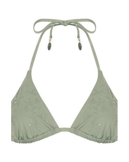 Hunkemöller Green Giselle Triangle Bikini Top