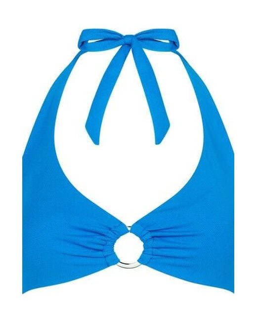 Hunkemöller Blue Porto Halter Bikini Top