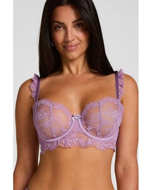 Hunkemöller Purple Non-Padded Underwired Bra Naomi