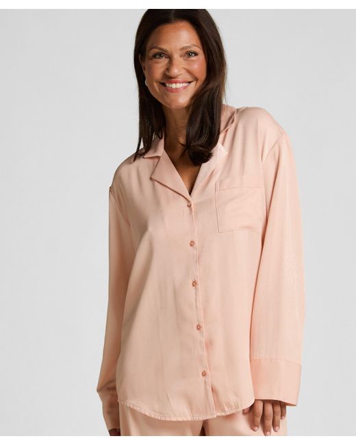 Hunkemöller Natural Langarmjacke Satin Ayla