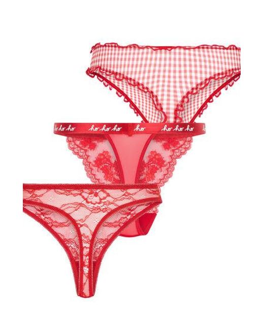 Hunkemöller Red Christmas Thong Giftset