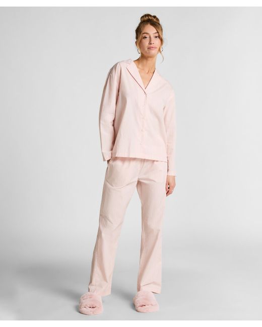Top de pijama Algodón Poplin Hunkemöller de color Pink