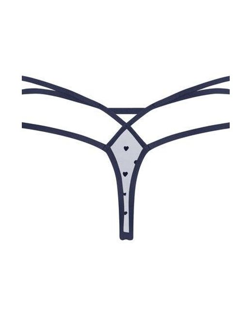 Hunkemöller String Melda in het Blue