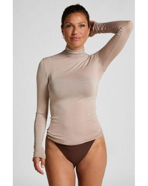 Hunkemöller Natural Super Soft Turtleneck Shirt With Cashmere