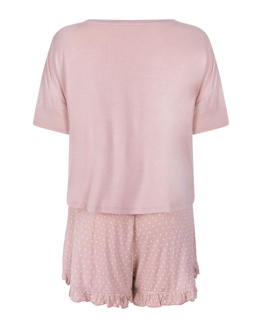 Hunkemöller Jersey Pyjamaset in het Pink