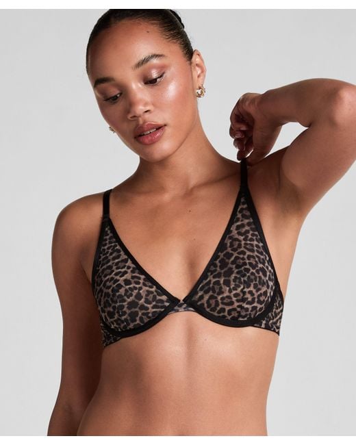 Sujetador con aros no preformado Tara de leopardo Hunkemöller de color Black