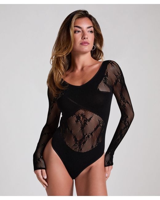 Hunkemöller Black Allover Fishnet Body