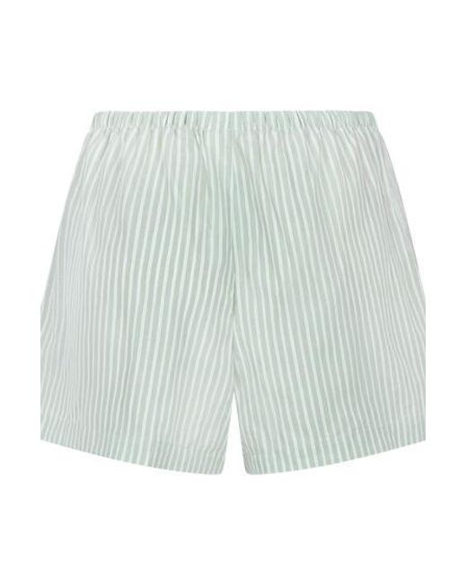 Hunkemöller Green Short Woven Stripe